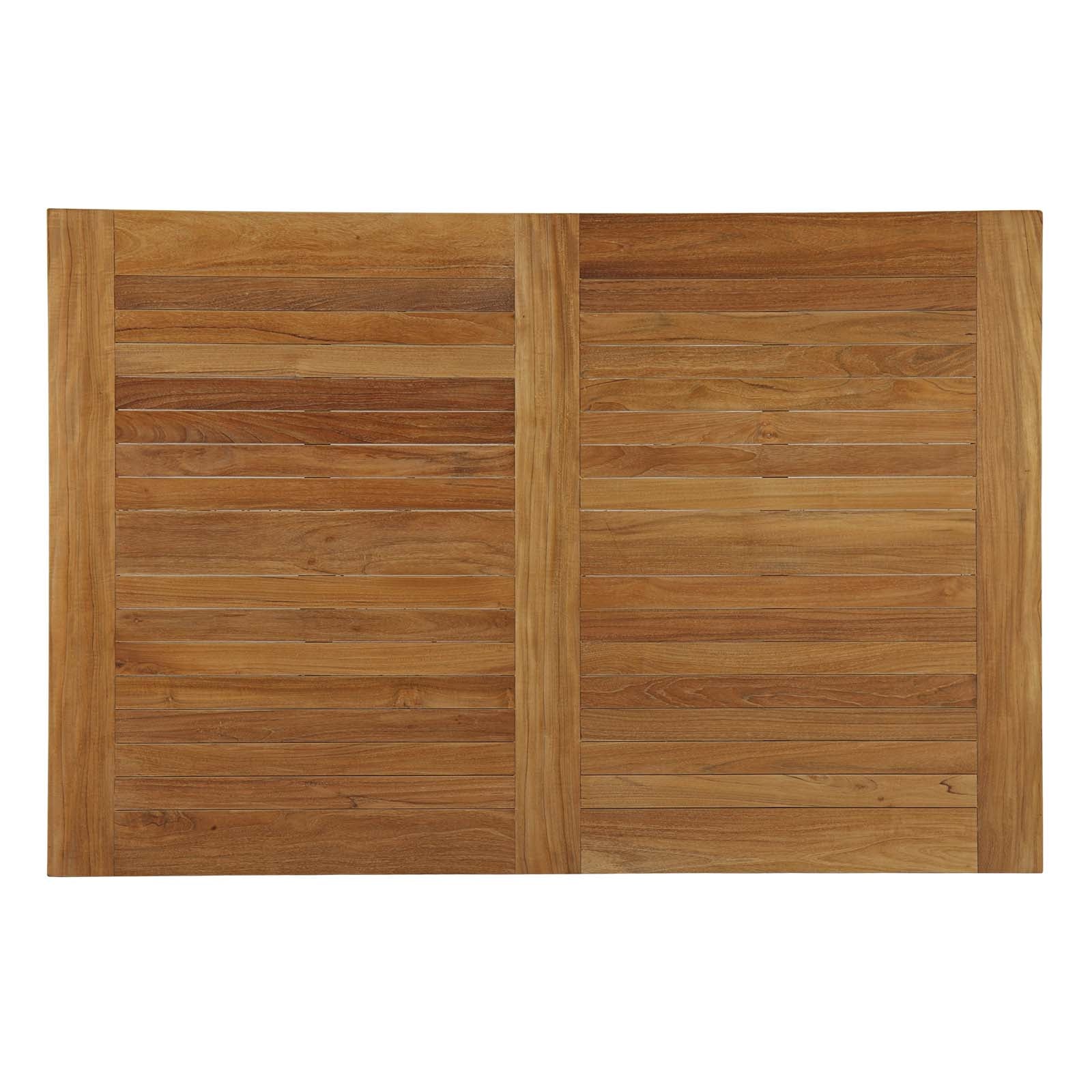 outdoor 7 Piece Outdoor Patio Teak Dining Set