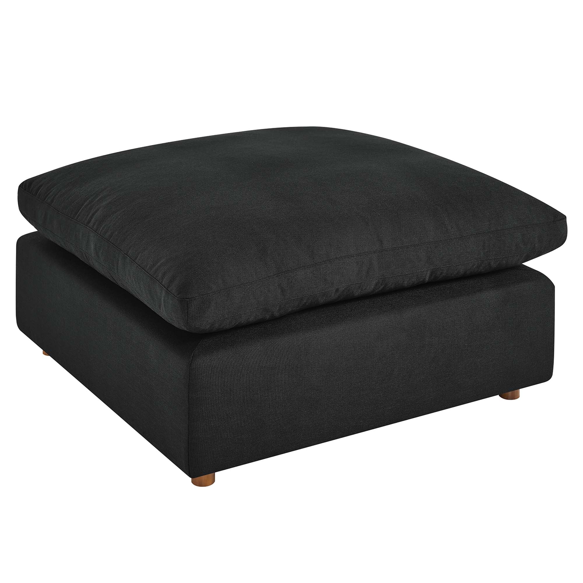 Commix Down Filled Overstuffed Ottoman - EEI-3318-BLK