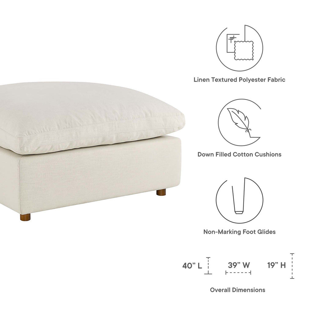 modular Down Filled Overstuffed Ottoman