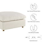 modular Down Filled Overstuffed Ottoman