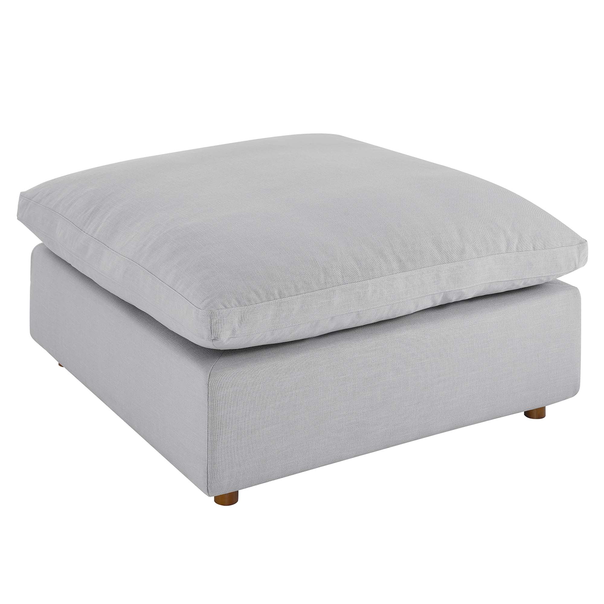 Commix Down Filled Overstuffed Ottoman - EEI-3318-LGR