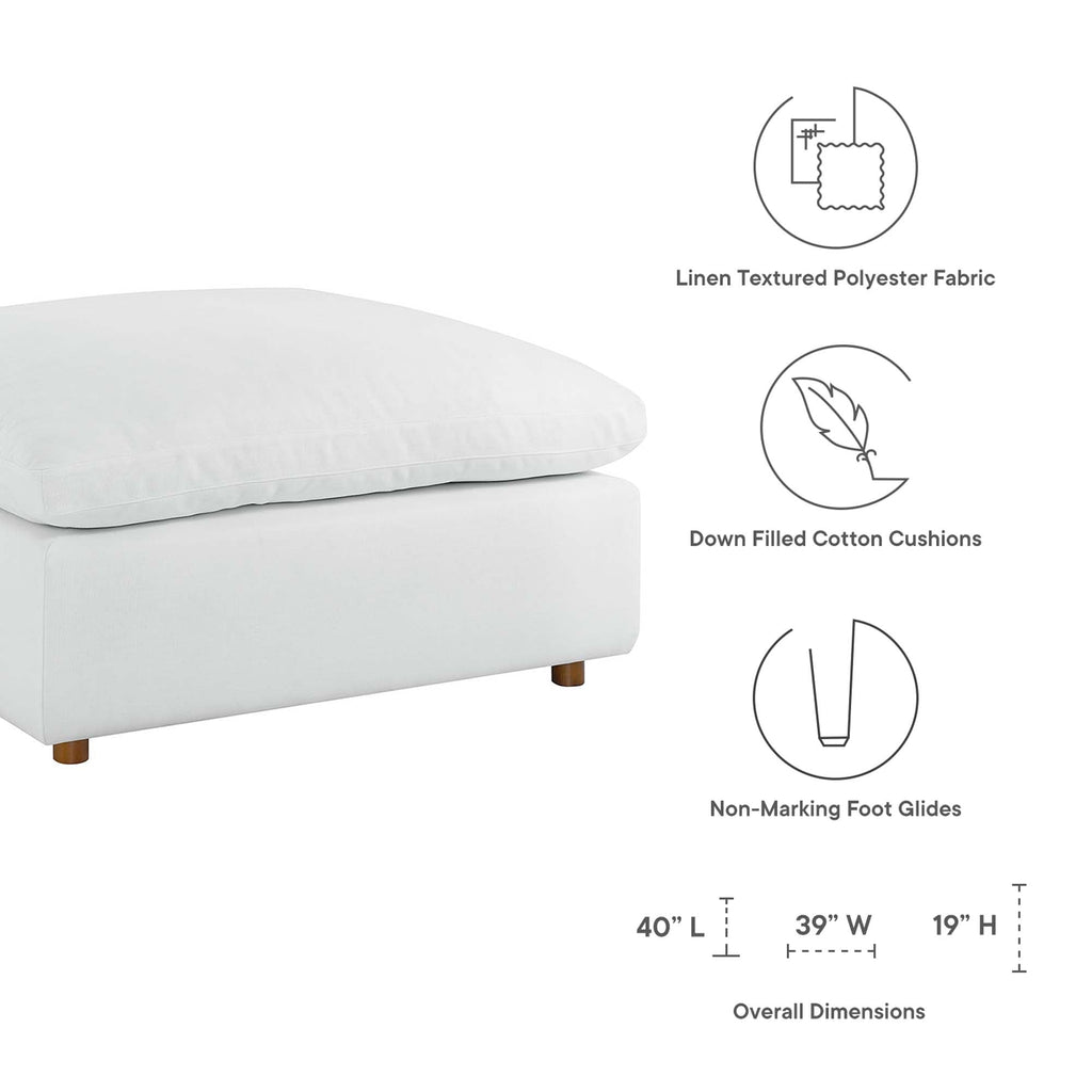 modular Down Filled Overstuffed Ottoman