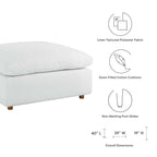 modular Down Filled Overstuffed Ottoman