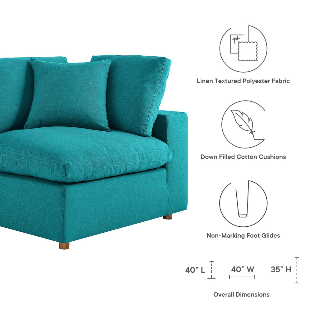 modular Down Filled Overstuffed Corner Chair