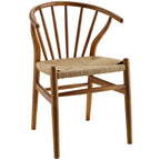 Flourish Spindle Wood Dining Side Chair — EEI-3338-WAL
