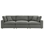 modular 3 Piece Down Filled Overstuffed Sectional Sofa Set