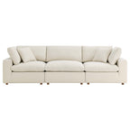 modular 3 Piece Down Filled Overstuffed Sectional Sofa Set