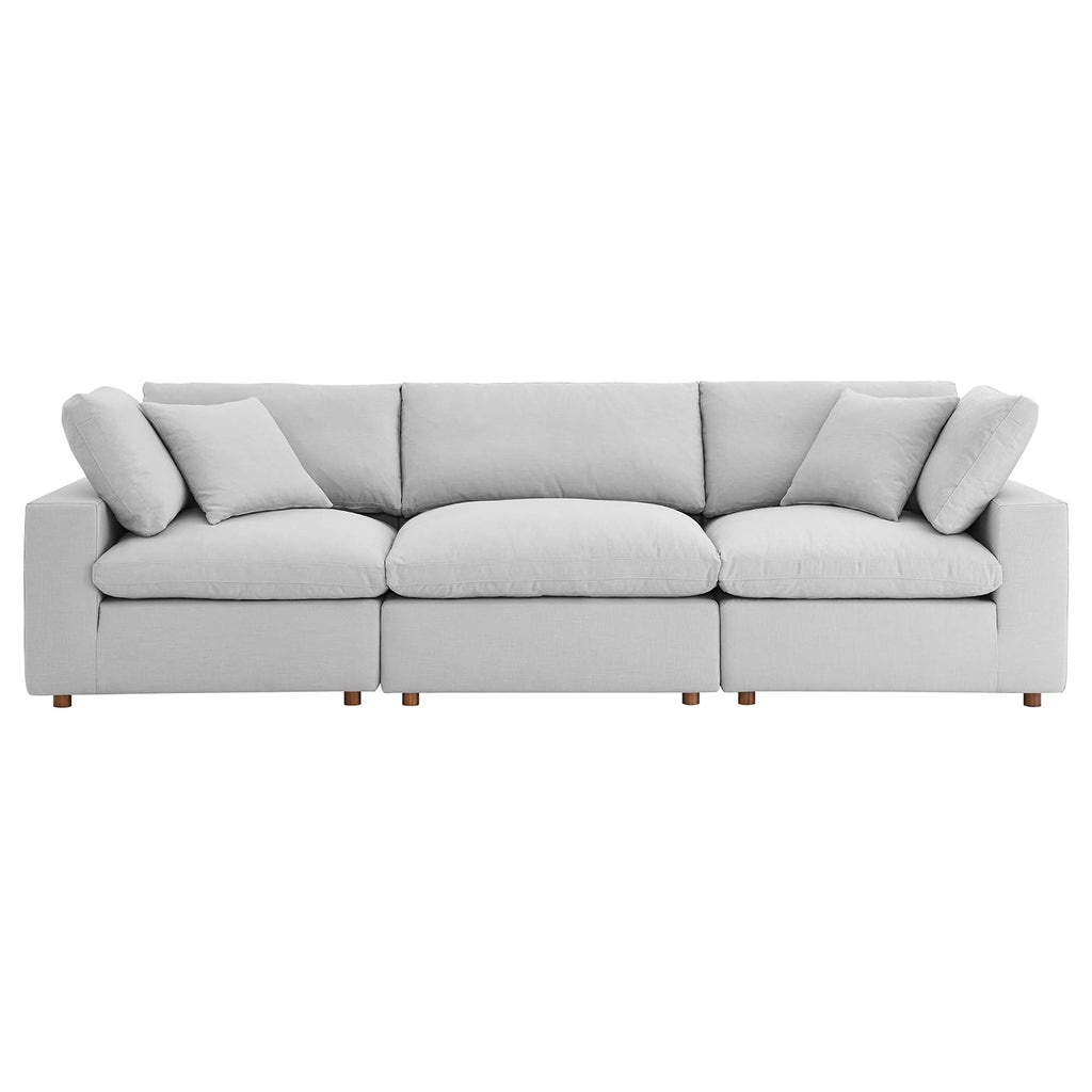 modular 3 Piece Down Filled Overstuffed Sectional Sofa Set