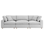 modular 3 Piece Down Filled Overstuffed Sectional Sofa Set