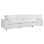 modular 3 Piece Down Filled Overstuffed Sectional Sofa Set