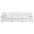 modular 3 Piece Down Filled Overstuffed Sectional Sofa Set