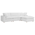 modular 4 Piece Down Filled Overstuffed Sectional Sofa Set