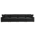 modular 4 Piece Down Filled Overstuffed Sectional Sofa Set