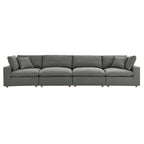 modular 4 Piece Down Filled Overstuffed Sectional Sofa Set