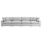 modular 4 Piece Down Filled Overstuffed Sectional Sofa Set