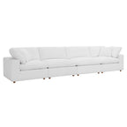 modular 4 Piece Down Filled Overstuffed Sectional Sofa Set