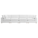 modular 4 Piece Down Filled Overstuffed Sectional Sofa Set