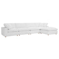modular 5 Piece Down Filled Overstuffed Sectional Sofa Set