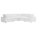 modular 5 Piece Down Filled Overstuffed Sectional Sofa
