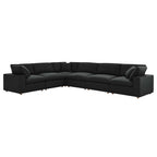 modular 6 Piece Down Filled Overstuffed Sectional Sofa Set