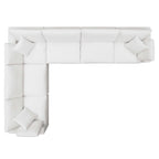 modular 6 Piece Down Filled Overstuffed Sectional Sofa Set