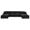 modular 6-Piece Down Filled Overstuffed Sectional Sofa