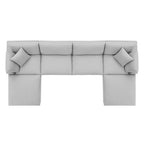 modular 6-Piece Down Filled Overstuffed Sectional Sofa