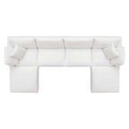 modular 6-Piece Down Filled Overstuffed Sectional Sofa