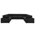 modular 8-Piece Down Filled Overstuffed Sectional Sofa