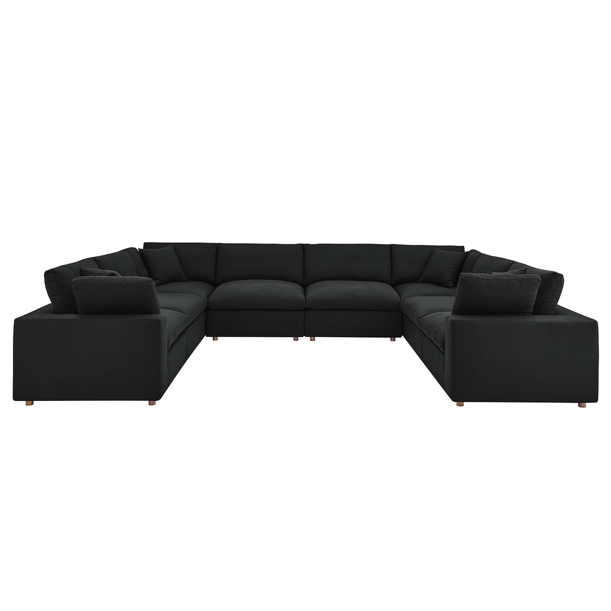 modular 8-Piece Down Filled Overstuffed Sectional Sofa