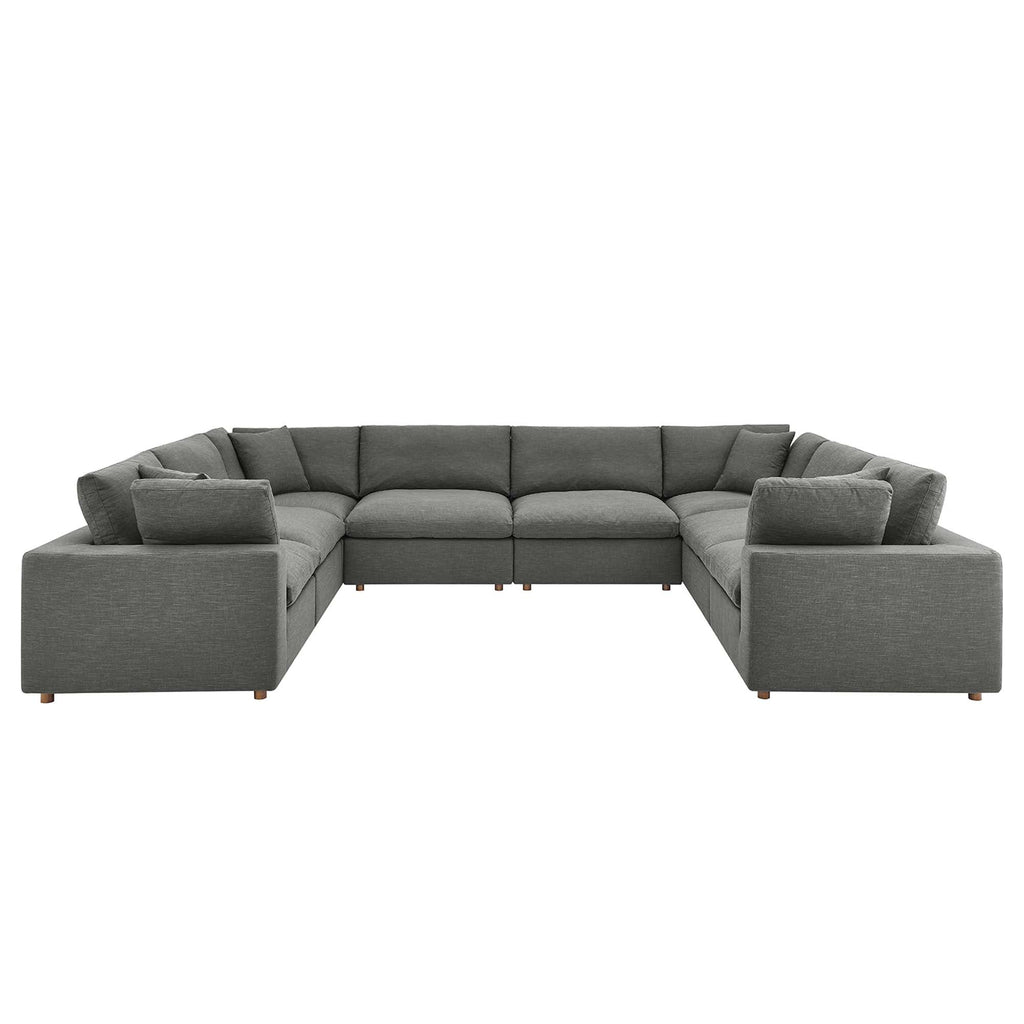 modular 8-Piece Down Filled Overstuffed Sectional Sofa