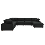 modular 7-Piece Down Filled Overstuffed Sectional Sofa