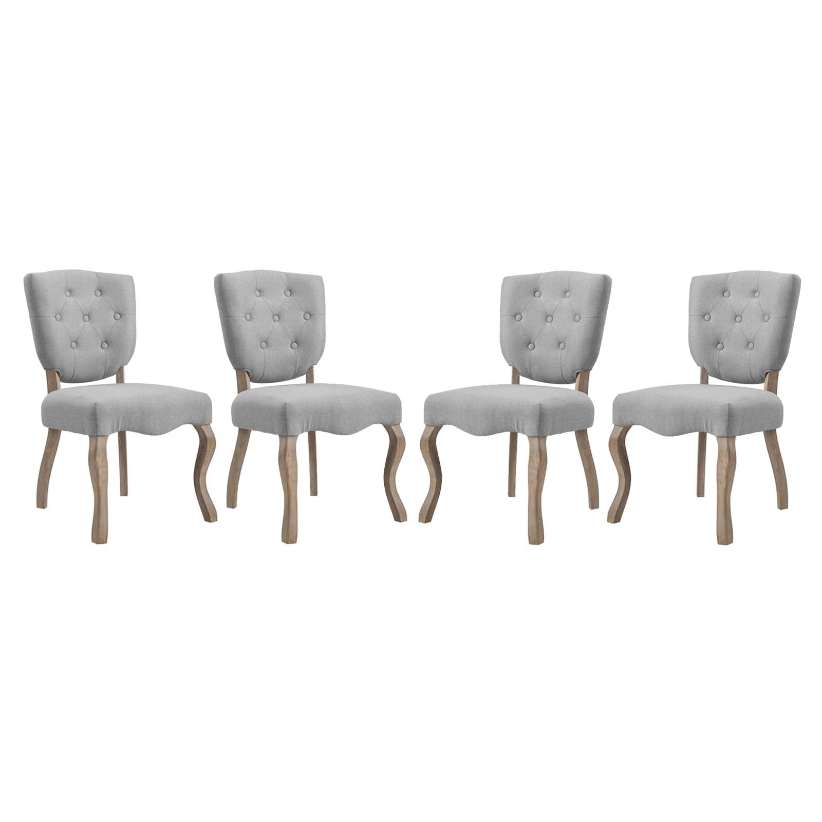 Array Dining Side Chair Set of 4 - EEI-3384-LGR