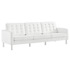 Loft 2-Piece Tufted Vegan Leather Furniture Set