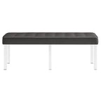Loft Tufted Vegan Leather Bench