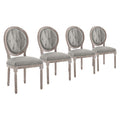 Arise Upholstered Fabric Dining Side Chair Set of 4