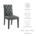 Duchess Dining Chair Vinyl Set of 2