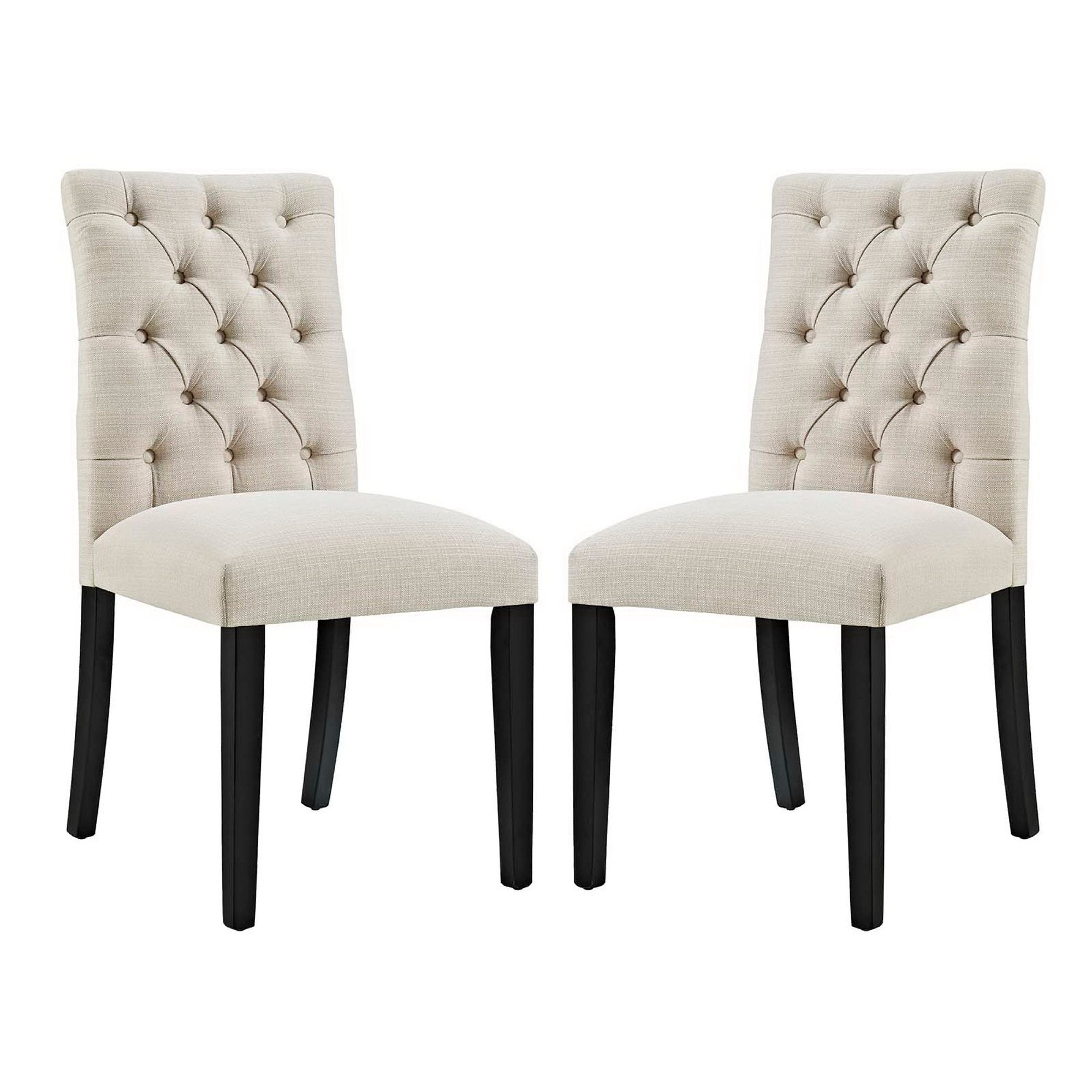 Duchess Fabric Dining Chair Set of 2 - EEI-3474-BEI
