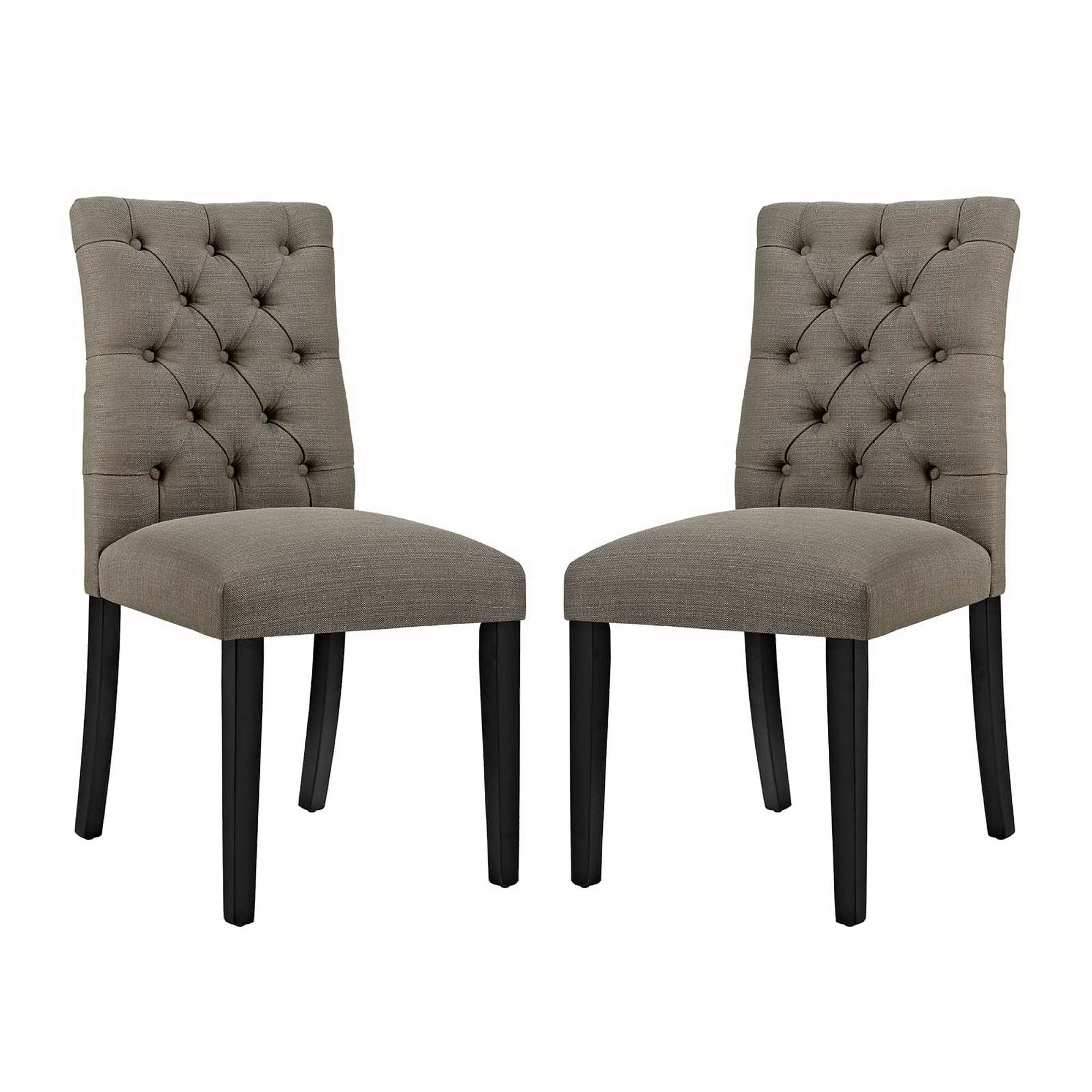 Duchess Fabric Dining Chair Set of 2 - EEI-3474-GRA