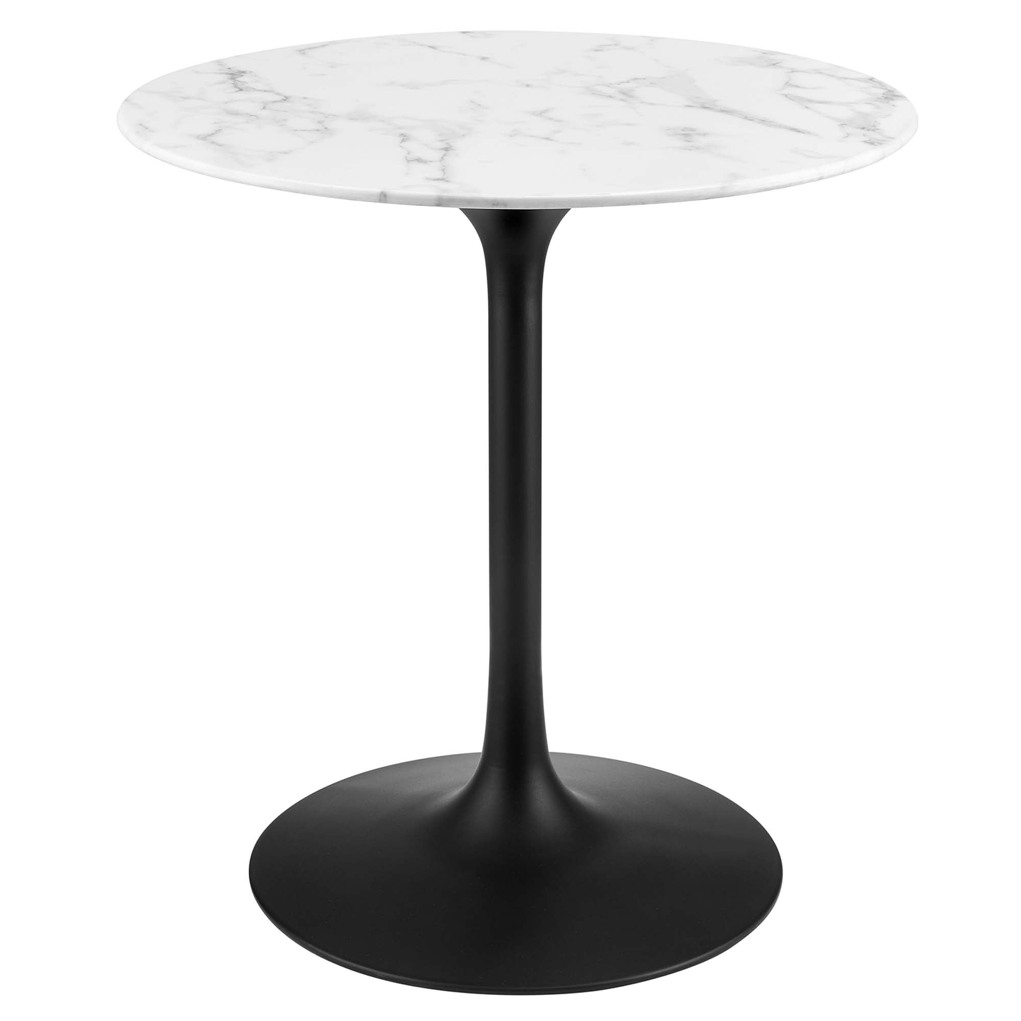 Lippa Round 28" Dining Table - EEI-3515-BLK-WHI