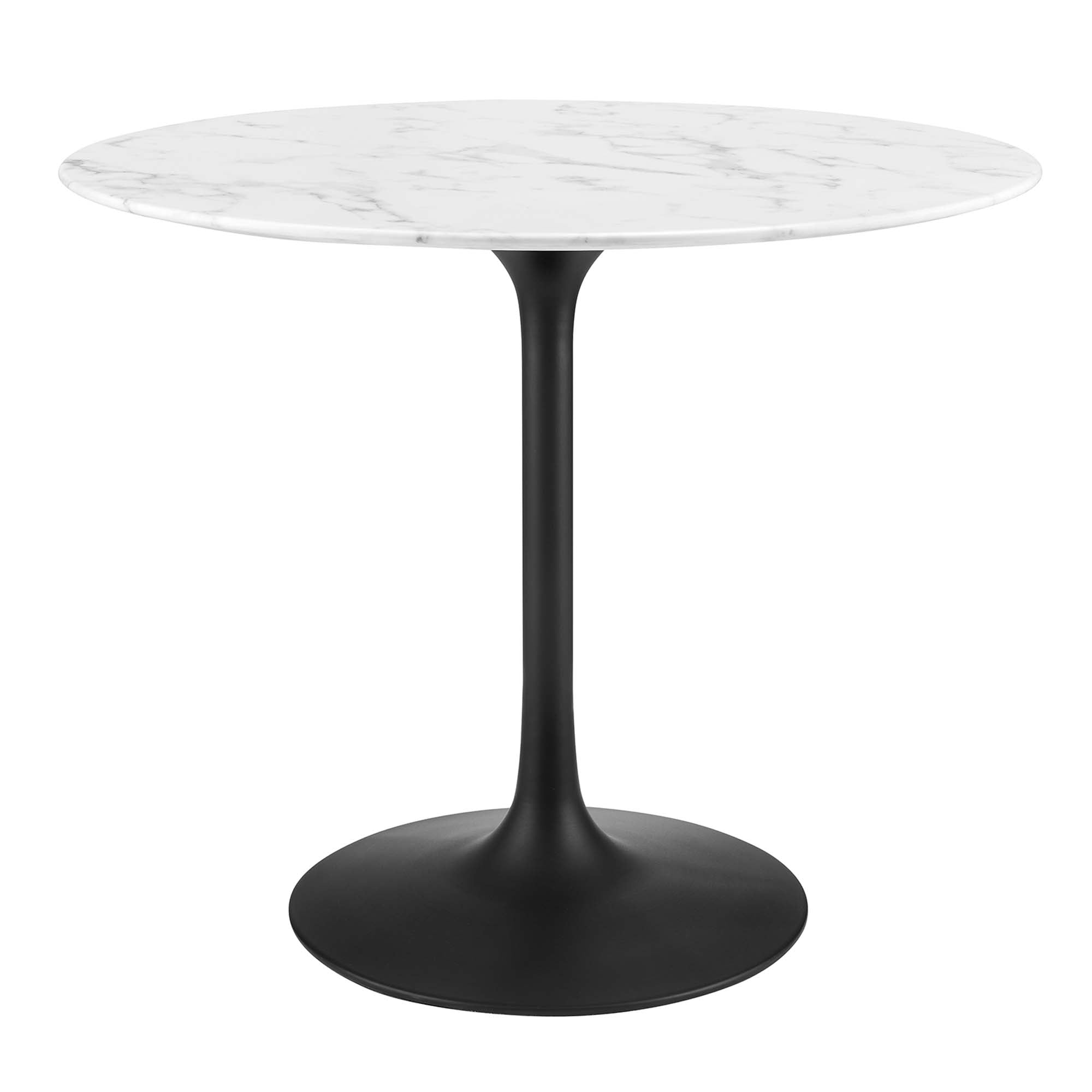 Lippa Round 36" Dining Table - EEI-3516-BLK-WHI