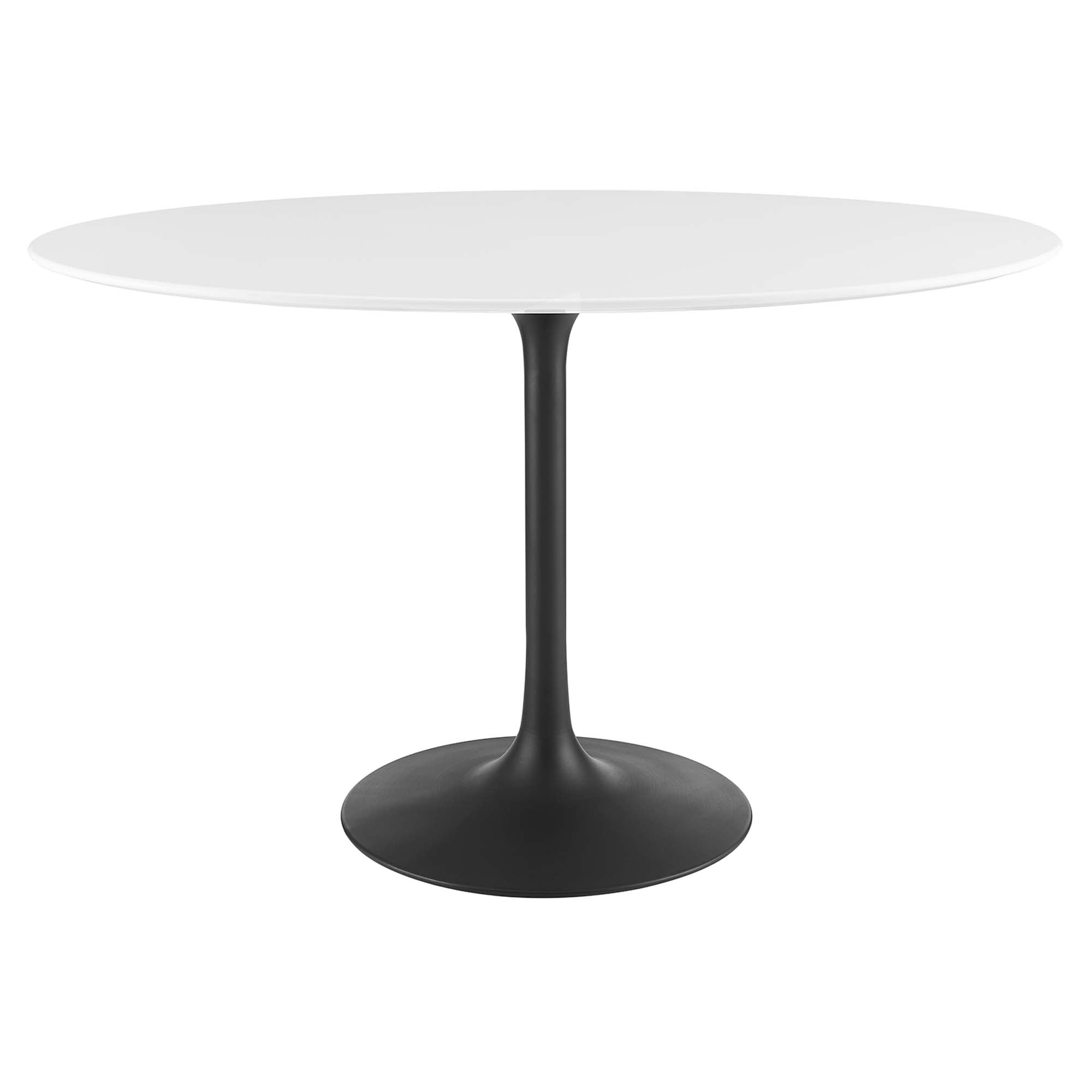 Lippa Oval Wood Dining Table - EEI-3517-BLK-WHI