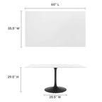 Lippa Rectangle Wood Dining Table
