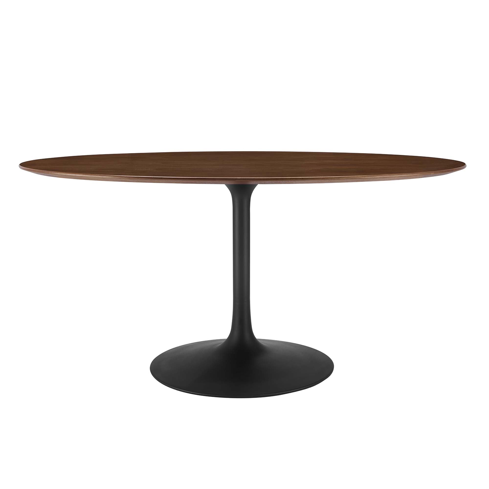 Lippa Oval Wood Dining Table - EEI-3543-BLK-WAL