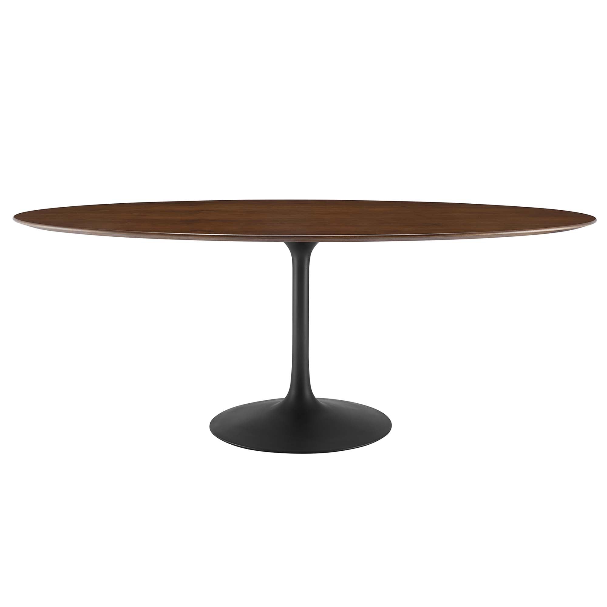 Lippa Oval Wood Dining Table - EEI-3544-BLK-WAL