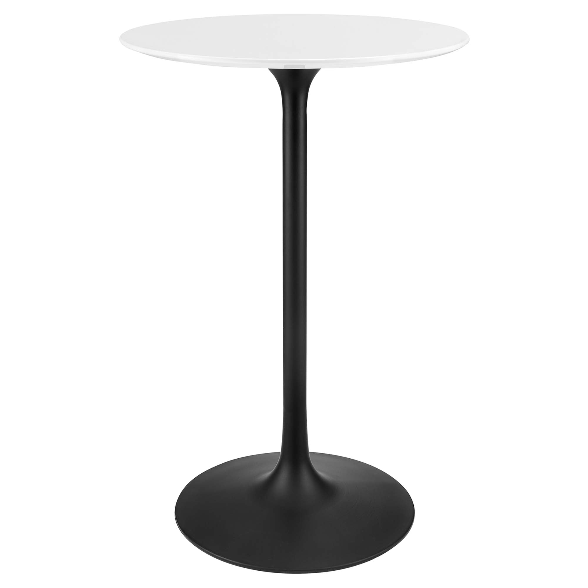 Lippa Round Wood Bar Table - EEI-3545-BLK-WHI