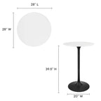 Lippa Round Wood Bar Table