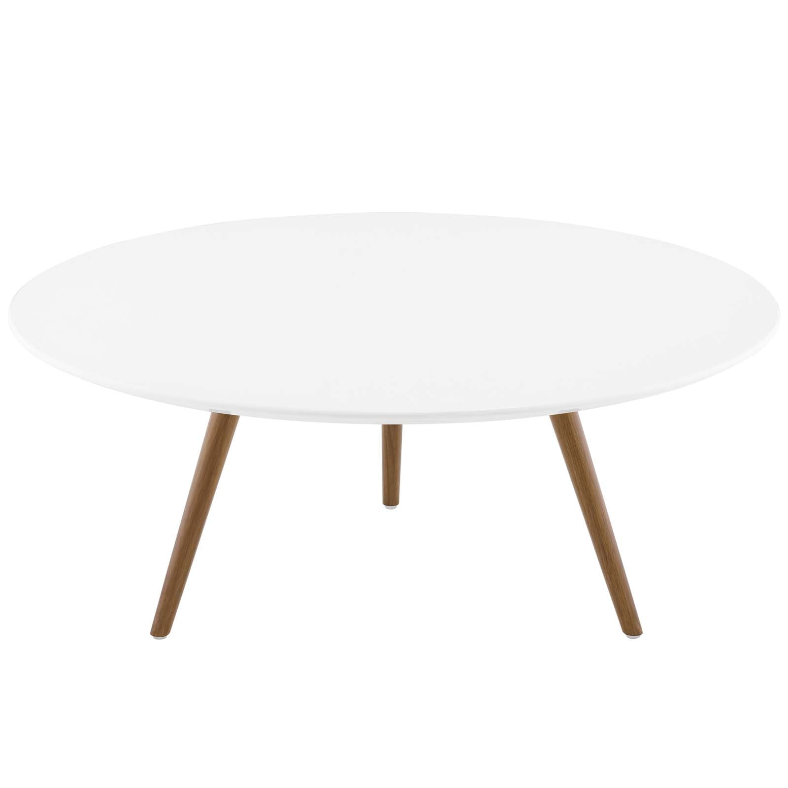 Lippa Round Wood Coffee Table with Tripod Base