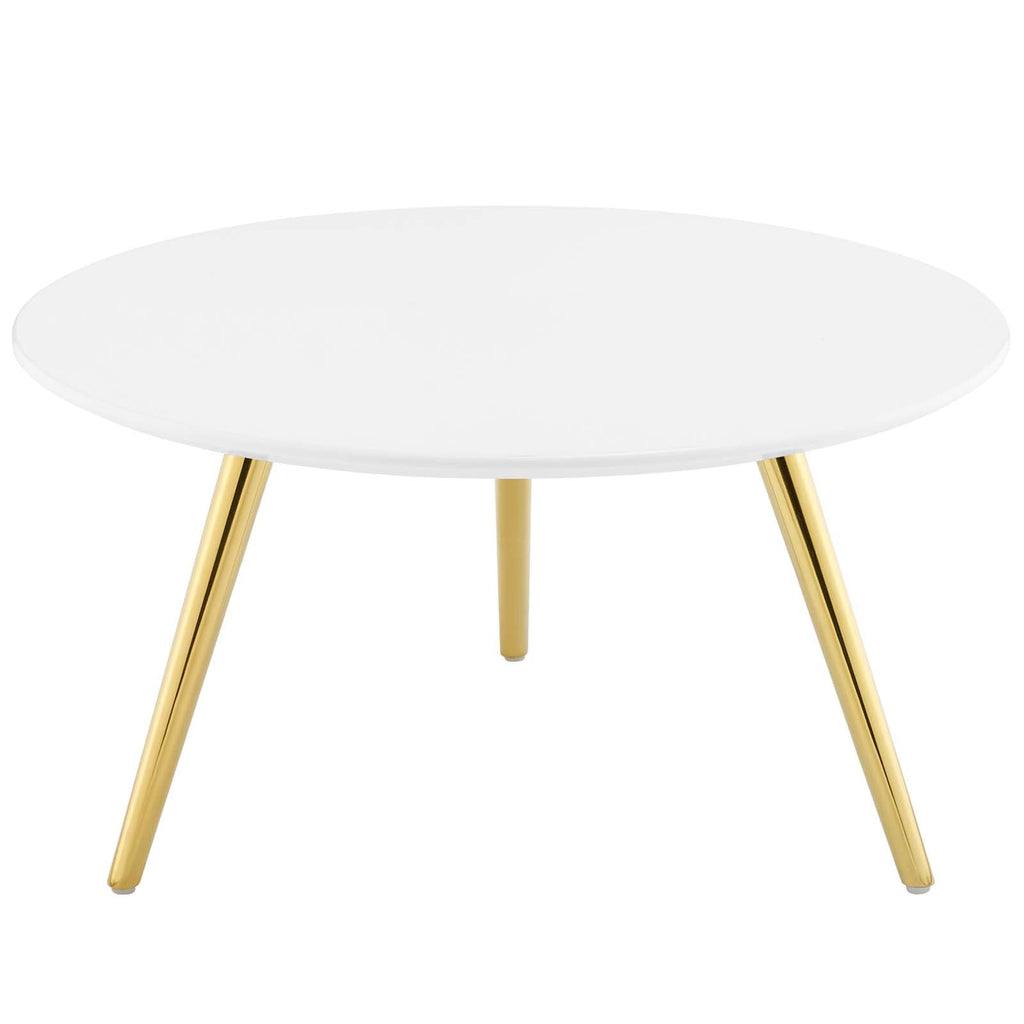 Lippa Round Wood Coffee Table with Tripod Base