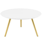Lippa Round Wood Coffee Table with Tripod Base